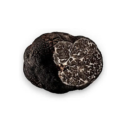 Fresh garlic truffle with marbled interior from Tuber Macrosporum B-grade product