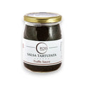 Буркан с трюфелов сос със златист капак и етикет, Salsa Tartufata с черно съдържание